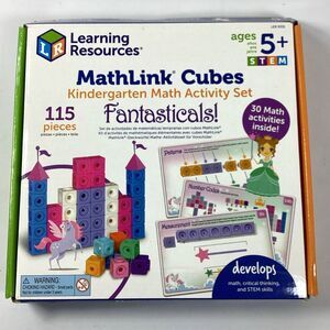 Learning Resources Math Link Cubes Big Builders 115 Pieces Fantasticals